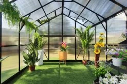 OUTFLEXX Gewächshaus, Schwarz, Alu/Polycarbonat, 372x250x228cm, Pulverbeschichtet 22 OUTFLEXX Gewächshaus, Schwarz, Alu/Polycarbonat, 372x250x228cm, Pulverbeschichtet -Warmer Garten 22279 10.jpg