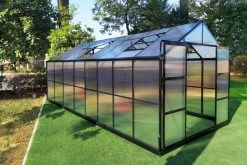 OUTFLEXX Gewächshaus, Schwarz, Alu/Polycarbonat, 494x250x228cm, Pulverbeschichtet -Warmer Garten 22281 3.jpg