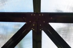 OUTFLEXX Gewächshaus, Schwarz, Alu/Polycarbonat, 381x377x250cm, Pulverbeschichtet -Warmer Garten 22282 8.jpg