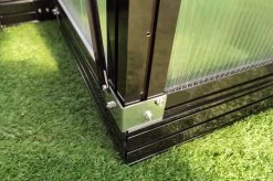 OUTFLEXX Gewächshaus, Schwarz, Alu/Polycarbonat, 381x377x250cm, Pulverbeschichtet -Warmer Garten 22282 9.jpg