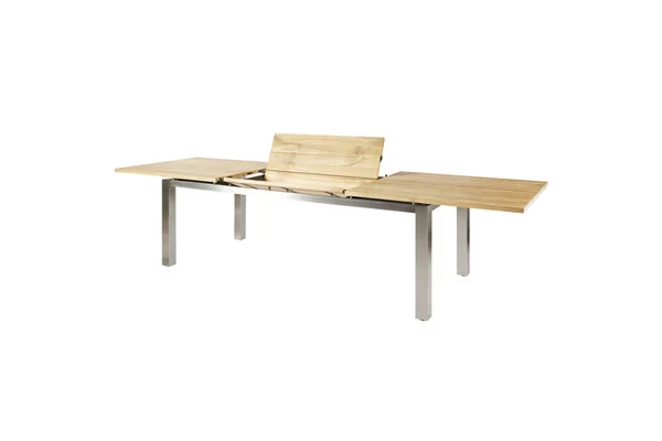 DIAMOND GARDEN Levanto Ausziehtisch, Edelstahl/Recycled Teak, 220/320x100 Cm 4 DIAMOND GARDEN Levanto Ausziehtisch, Edelstahl/Recycled Teak, 220/320x100 Cm – Bild 2