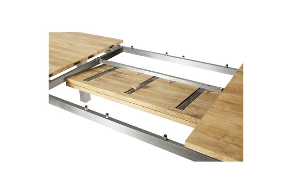 DIAMOND GARDEN Levanto Ausziehtisch, Edelstahl/Recycled Teak, 220/320x100 Cm 5 DIAMOND GARDEN Levanto Ausziehtisch, Edelstahl/Recycled Teak, 220/320x100 Cm – Bild 3