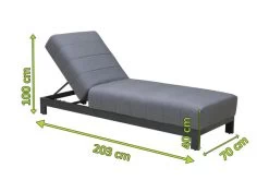 OUTFLEXX Liege, Anthrazit/flanelle, Alu/Sunbrella, 203x70x40/100, Höhenverstellbare Rückenlehne -Warmer Garten 22410 5.jpg