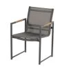 HARTMAN Fontaine Diningsessel, Anthrazit/schwarz, Alu/Teak, 63x59x86cm, FSC-Teak Armlehnen -Warmer Garten 22437 6.jpg