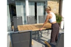 HARTMAN Silencio / Alice Sitzgruppe, Xerix/natur, Alu/Teak, 4x4 Textilen, 8 Multipo, 160/220x90cm, FSC-Teak Armlehnen -Warmer Garten 22443 9.jpg