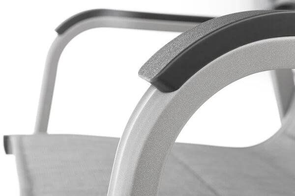 KETTLER BasicPlus PaddedStapelsessel, Silber/hellgrau, Alu/Textilene, 0301202-9000, Stapelbar 8 KETTLER BasicPlus PaddedStapelsessel, Silber/hellgrau, Alu/Textilene, 0301202-9000, Stapelbar – Bild 6