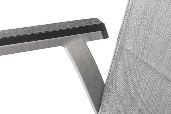 KETTLER BasicPlus PaddedStapelsessel, Silber/hellgrau, Alu/Textilene, 0301202-9000, Stapelbar 9 KETTLER BasicPlus PaddedStapelsessel, Silber/hellgrau, Alu/Textilene, 0301202-9000, Stapelbar – Bild 7