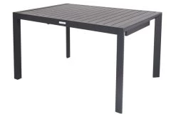 VILLANA Esstischgruppe, Anthrazit/grau, Alu/Textilene, Tisch 130/180x90cm, 4 Sessel, Stapelbar -Warmer Garten 22581 10.jpg