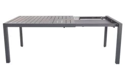 VILLANA Esstischgruppe, Anthrazit/grau, Alu/Textilene, Tisch 130/180x90cm, 4 Sessel, Stapelbar -Warmer Garten 22581 14.jpg