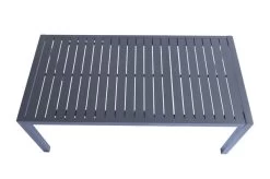 VILLANA Esstischgruppe, Anthrazit/grau, Alu/Textilene, Tisch 130/180x90cm, 4 Sessel, Stapelbar -Warmer Garten 22581 16.jpg