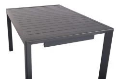 VILLANA Esstischgruppe, Anthrazit/grau, Alu/Textilene, Tisch 130/180x90cm, 4 Sessel, Stapelbar -Warmer Garten 22581 17.jpg