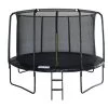 OUTTECH  Pole Trampolin, Schwarz, Metallsprungfedern, Stahlgestänge, Ø 425 Cm, Mit Sicherheitsnetz Und Leiter -Warmer Garten 22661 1.jpg