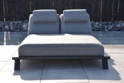 OUTFLEXX Exklusivmodell Blain Doppelliege, Flanelle, Alu/Sunbrella, 222 X 144 X 38 Cm, Inkl. Verstellbarer Rückenlehne -Warmer Garten 22851 4.jpg