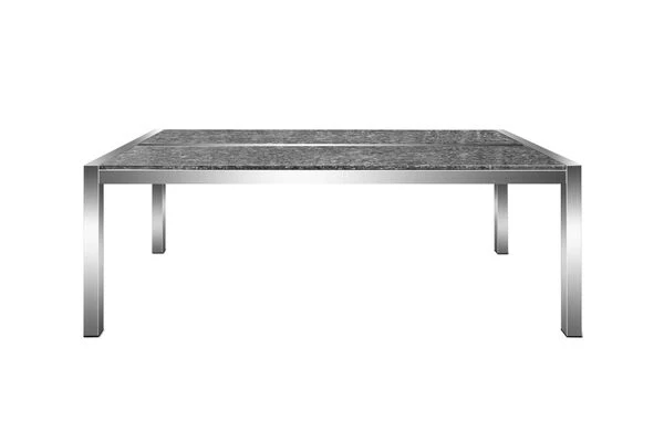 STERN Esstischgarnitur, Silbergrau/grau, Edelstahl/Textilene, Tisch 200 X 100 Cm, 2 Teilige Tischplatte, 4 Stapelsessel, 2 Multipo 12 STERN Esstischgarnitur, Silbergrau/grau, Edelstahl/Textilene, Tisch 200 X 100 Cm, 2 Teilige Tischplatte, 4 Stapelsessel, 2 Multipo – Bild 10