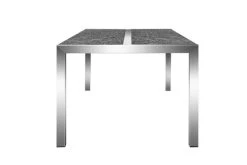 STERN Esstischgarnitur, Silbergrau/grau, Edelstahl/Textilene, Tisch 200 X 100 Cm, 2 Teilige Tischplatte, 4 Stapelsessel, 2 Multipo 23 STERN Esstischgarnitur, Silbergrau/grau, Edelstahl/Textilene, Tisch 200 X 100 Cm, 2 Teilige Tischplatte, 4 Stapelsessel, 2 Multipo -Warmer Garten 22900 11.jpg