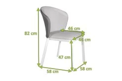 OUTFLEXX® Dining Sessel, Weiß/grau, Alu/Sling-Textilene, 58x58x82 cm -Warmer Garten 22917 5.jpg