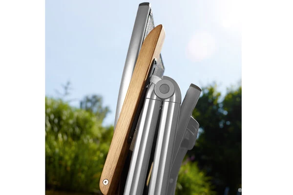 KETTLER Granada Esstischgarnitur, Silber / Anthrazit, Alu / Spraystone / Teak, Tisch 180/280x100cm, 10 Multipositionssessel 16 KETTLER Granada Esstischgarnitur, Silber / Anthrazit, Alu / Spraystone / Teak, Tisch 180/280x100cm, 10 Multipositionssessel – Bild 14