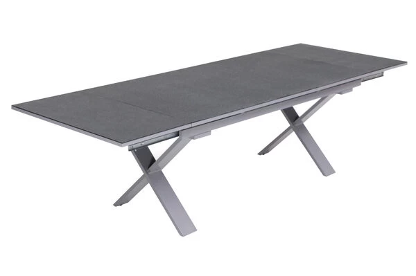 KETTLER Granada Esstischgarnitur, Silber / Anthrazit, Alu / Spraystone / Teak, Tisch 180/280x100cm, 10 Multipositionssessel 9 KETTLER Granada Esstischgarnitur, Silber / Anthrazit, Alu / Spraystone / Teak, Tisch 180/280x100cm, 10 Multipositionssessel – Bild 7