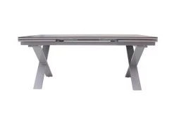 KETTLER Granada Esstischgarnitur, Silber / Anthrazit, Alu / HPL / Teak, Tisch 180/280x100cm, 6 Stapelsessel -Warmer Garten 23052 10.jpg