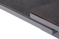 KETTLER Granada Esstischgarnitur, Silber / Anthrazit, Alu / HPL / Teak, Tisch 180/280x100cm, 6 Stapelsessel -Warmer Garten 23052 8.jpg