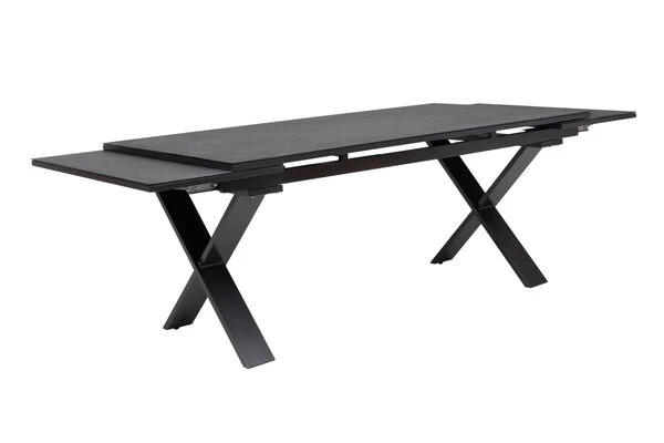 KETTLER Altura Esstischgarnitur, Anthrazit, Alu / Spraystone / Textil, Tisch 180/280x100cm, 10 Stapelsessel 8 KETTLER Altura Esstischgarnitur, Anthrazit, Alu / Spraystone / Textil, Tisch 180/280x100cm, 10 Stapelsessel – Bild 6