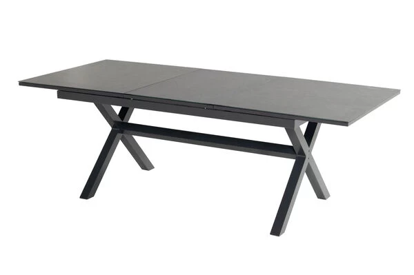 HARTMAN Xanadu / Aruba Sitzgruppe, Xerix/natur, Alu/Teak/Glaskeramik, 6 Dining Sessel, 160/220x100cm, FSC-Teak Armlehnen 4 HARTMAN Xanadu / Aruba Sitzgruppe, Xerix/natur, Alu/Teak/Glaskeramik, 6 Dining Sessel, 160/220x100cm, FSC-Teak Armlehnen – Bild 2