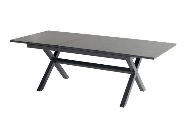 HARTMAN Xanadu / Da Vinci Sitzgruppe, Xerix/natur, Alu/Teak/Glaskeramik, 6 Dining Sessel, 2 Multipo, 160/220x100cm, FSC-Teak Armlehnen 4 HARTMAN Xanadu / Da Vinci Sitzgruppe, Xerix/natur, Alu/Teak/Glaskeramik, 6 Dining Sessel, 2 Multipo, 160/220x100cm, FSC-Teak Armlehnen – Bild 2