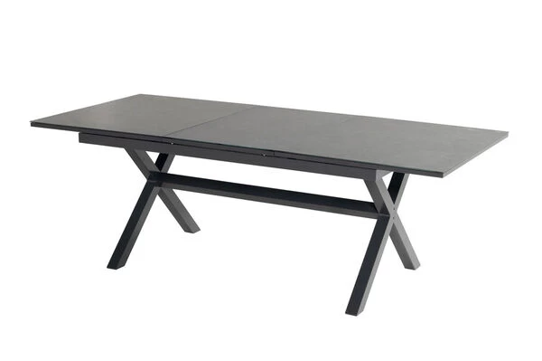 HARTMAN Xanadu / Raffaelo Sitzgruppe, Xerix/natur, Alu/Teak/Glaskeramik, 6 Dining Sessel, 2 Multipo, 160/220x100cm, FSC-Teak Armlehnen 4 HARTMAN Xanadu / Raffaelo Sitzgruppe, Xerix/natur, Alu/Teak/Glaskeramik, 6 Dining Sessel, 2 Multipo, 160/220x100cm, FSC-Teak Armlehnen – Bild 2