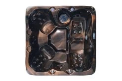 OUTTECH Osiris Whirlpool, Kupfer/braun, 190x190x78cm / 1200 L, 3 Pers., LED Light, LCD Balboa Anzeige -Warmer Garten 23339 7.jpg