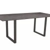 STERN Esstisch, Anthrazit, Aluminium, 200x100 Cm, Mit Tischplatte Silverstar 2.0 Dekor Zement