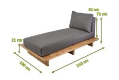 OUTFLEXX Premium Abdeckhaube Für Liegen, Schwarz, Z.B. 21682, 212 X 102 X 70 Cm, Wasserbeständig, Integriertes Zugband -Warmer Garten 23418 5.jpg