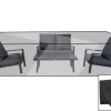 OUTFLEXX Premium Abdeckhaube Für Loungesets, Schwarz, Z.B. 21791, 265 X 140 X 82 Cm, Wasserbeständig, Integriertes Zugband -Warmer Garten 23421.jpg
