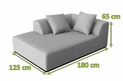 OUTFLEXX Premium Abdeckhaube Für Lounge , Schwarz, Z.B. 21826 / 21827, 185 X 130 X 60 Cm, Wasserbeständig, Integriertes Zugband -Warmer Garten 23434 5.jpg