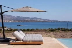 OUTFLEXX Icon Loungeliege, Lead Chine, Alu/Teak/Sunbrella, 213 X 89 X 41 Cm, Inkl. Verstellbarer Rückenlehne -Warmer Garten 23437 3.jpg