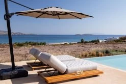 OUTFLEXX Icon Loungeliege, Lead Chine, Alu/Teak/Sunbrella, 213 X 89 X 41 Cm, Inkl. Verstellbarer Rückenlehne -Warmer Garten 23437 4.jpg