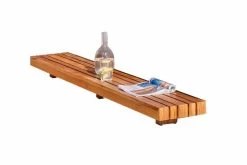 OUTFLEXX Icon Beistelltisch, Natur, Teakholz, 204 X 30 X 14 Cm, Passend Zu Icon Loungeliege -Warmer Garten 23438 2.jpg