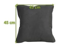 OUTFLEXX Dekokissen, Suede Grey, Sunbrella, 45 X 45 Cm, Bei 40 °C Waschbar, Z.B. Passend Zu Lounge 21856 -Warmer Garten 23451 mass.jpg