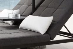 OUTFLEXX Twin Doppelliege, Sooty/marble, Alu/Sunbrella, 196 X 161 X 34 Cm, Rückenlehne Verstellbar, Inkl. Beistelltisch Und 1x Rückenkissen -Warmer Garten 23469 04.jpg