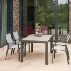 SIENA GARDEN Silva/Velia Dining Set, Anthrazit/grau, Alu/Ranotex®-Gewebe/Keramik, 140 X 90cm, Inkl. 4 Diningsessel -Warmer Garten 23819 1.jpg