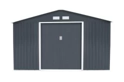 OUTTECH Gerätehaus, Anthrazit, Stahl, 340 X 382 X 210 Cm, Schiebetüren, Inkl. Lüftungsgitter 9 OUTTECH Gerätehaus, Anthrazit, Stahl, 340 X 382 X 210 Cm, Schiebetüren, Inkl. Lüftungsgitter -Warmer Garten 24394 3.jpg