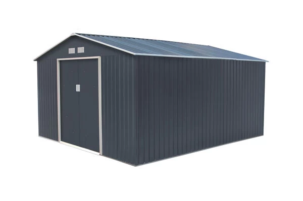 OUTTECH Gerätehaus, Anthrazit, Stahl, 340 X 382 X 210 Cm, Schiebetüren, Inkl. Lüftungsgitter 6 OUTTECH Gerätehaus, Anthrazit, Stahl, 340 X 382 X 210 Cm, Schiebetüren, Inkl. Lüftungsgitter – Bild 4