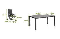 KETTLER Cubic/BasicPlus Esstischgarnitur, Anthrazit, Alu/Kettalit/Textilene, 160x90 Cm, 4 Multipos -Warmer Garten 28765 5.jpg