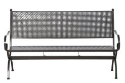 MBM Bank Romeo, Marone, Schmiedeeisen Verzinkt, Pulverbeschichtet, 3-Sitzer, 171x101x68 Cm 8 MBM Bank Romeo, Marone, Schmiedeeisen Verzinkt, Pulverbeschichtet, 3-Sitzer, 171x101x68 Cm -Warmer Garten 2 10896.jpg