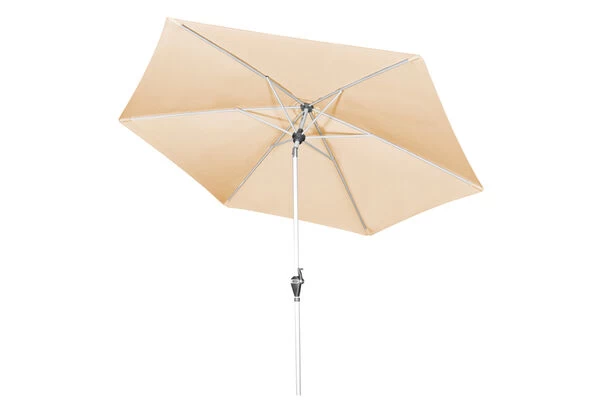 DOPPLER Active Auto Tilt Mittelstockschirm, Natur, Aluminium/Textil, Ø 280 Cm, Mit Kurbel 4 DOPPLER Active Auto Tilt Mittelstockschirm, Natur, Aluminium/Textil, Ø 280 Cm, Mit Kurbel – Bild 2