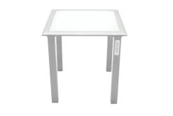 VILLANA Beistelltisch, Silber/weiß, Aluminium/Sicherheitsglas, 45 X 45 X 45 Cm -Warmer Garten 2 13406.jpg