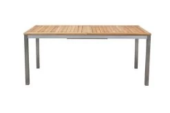 OUTFLEXX Ausziehtisch, FSC-Teakholz/Edelstahl, Plattenstärke 25mm, 180/240x100cm -Warmer Garten 2 13493.jpg