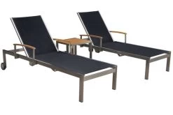 OUTFLEXX Rollliege, Schwarz, Edelstahl/Textilene, Mit Gasfeder, 195,5x74x35cm -Warmer Garten 2 13503.jpg