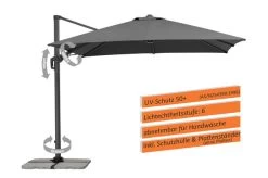 Schneider® SCHNEIDER Rhodos Twist Ampelschirm, Anthrazit, Quadratisch, 300 X 300 Cm -Warmer Garten 2 13623 2.jpg