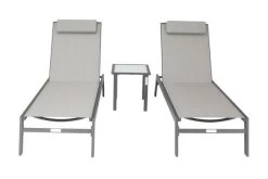 VILLANA 2er-Set Sonnenliegen, Anthrazit/grau, Alu/Textil, 198x66x32cm, Mit Beistelltisch 45x45cm -Warmer Garten 2 13885.jpg