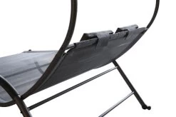 OUTFLEXX Doppelliege, Anthrazit, Polyester/Stahl Pulverbeschichtet, 205x138x34cm, Inkl. Nackenkissen, Rollbar -Warmer Garten 2 16102.jpg